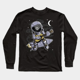 Astronaut Guitar Cardano ADA Coin To The Moon Crypto Token Cryptocurrency Blockchain Wallet Birthday Gift For Men Women Kids Long Sleeve T-Shirt